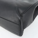 Christian Dior Tote Bag Leather Black Silver Auth bs33488-16