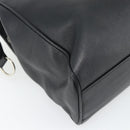 Christian Dior Tote Bag Leather Black Silver Auth bs33488-17