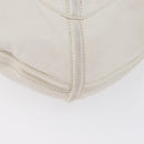 LOEWE Shoulder Bag Leather White Silver Auth bs33492-14