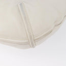 LOEWE Shoulder Bag Leather White Silver Auth bs33492-15