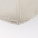 LOEWE Shoulder Bag Leather White Silver Auth bs33492-16