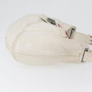 LOEWE Shoulder Bag Leather White Silver Auth bs33492-3