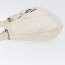 LOEWE Shoulder Bag Leather White Silver Auth bs33492-4