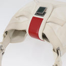 LOEWE Shoulder Bag Leather White Silver Auth bs33492-6