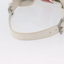 LOEWE Shoulder Bag Leather White Silver Auth bs33492-7