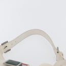LOEWE Shoulder Bag Leather White Silver Auth bs33492-8