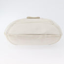 LOEWE Shoulder Bag Leather White Silver Auth bs33492-5