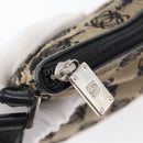 LOEWE Anagram Shoulder Bag Canvas Beige Silver Auth bs33493-15