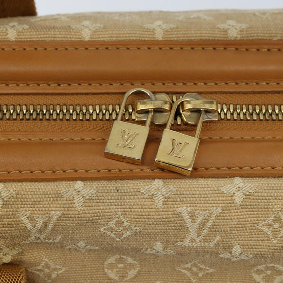 LOUIS VUITTON Monogram Mini Josephine GM Handtasche Beige M92310 LV Auth bs33498