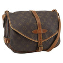 LOUIS VUITTON Monogram Saumur 30 Shoulder Bag M42256 LV Auth bs33502-1