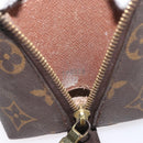 LOUIS VUITTON Monogram Trousse Demi Ronde Kosmetiktäschchen M47520 LV Auth bs33503-12