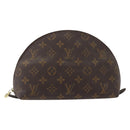 LOUIS VUITTON Monogram Trousse Demi Ronde Kosmetiktäschchen M47520 LV Auth bs33503-13