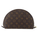 LOUIS VUITTON Monogram Trousse Demi Ronde Kosmetiktäschchen M47520 LV Auth bs33503-2