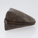 LOUIS VUITTON Monogram Trousse Demi Ronde Kosmetiktäschchen M47520 LV Auth bs33503-3
