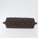 LOUIS VUITTON Monogram Trousse Demi Ronde Kosmetiktäschchen M47520 LV Auth bs33503-6
