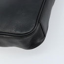 BURBERRY Business Bag Leather Black Silver Auth bs33513-9