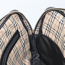 BURBERRY Business Bag Leather Black Silver Auth bs33513-18