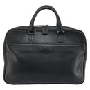BURBERRY Business Bag Leather Black Silver Auth bs33513-2