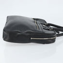 BURBERRY Business Bag Leather Black Silver Auth bs33513-3