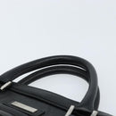 BURBERRY Business Bag Leather Black Silver Auth bs33513-8