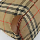 Burberrys Nova Check Shoulder Bag Canvas Beige Gold Auth bs33514-14