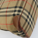 Burberrys Nova Check Shoulder Bag Canvas Beige Gold Auth bs33514-16
