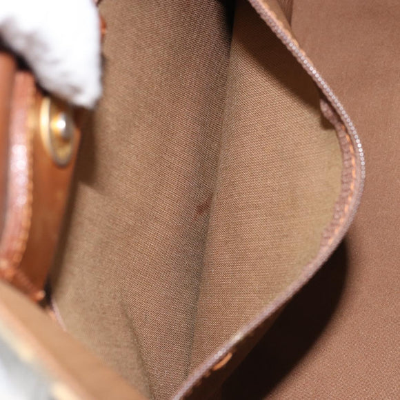 Burberrys Nova Check Shoulder Bag Canvas Beige Gold Auth bs33514
