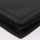 Burberrys Business Bag Leather Black Silver Auth bs33515-15