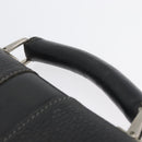 Burberrys Business Bag Leather Black Silver Auth bs33515-14