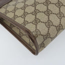 GUCCI GG Supreme Clutch Bag PVC Beige Gold 014 115 6063 4023 Auth bs33517-16