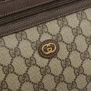 GUCCI GG Supreme Clutch Bag PVC Beige Gold 014 115 6063 4023 Auth bs33517-17