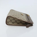 GUCCI GG Supreme Clutch Bag PVC Beige Gold 014 115 6063 4023 Auth bs33517-3