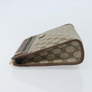 GUCCI GG Supreme Clutch Bag PVC Beige Gold 014 115 6063 4023 Auth bs33517-4