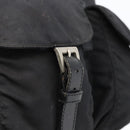 PRADA Backpack Nylon Silver Black Auth bs33518-20