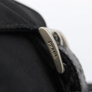 PRADA Backpack Nylon Silver Black Auth bs33518-10
