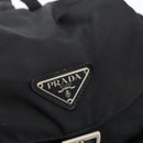 PRADA Backpack Nylon Silver Black Auth bs33518-21