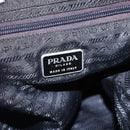 PRADA Backpack Nylon Silver Black Auth bs33518-22
