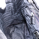 PRADA Backpack Nylon Silver Black Auth bs33518-24