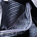 PRADA Backpack Nylon Silver Black Auth bs33518-26
