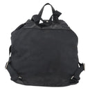 PRADA Backpack Nylon Silver Black Auth bs33518-2