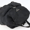 PRADA Backpack Nylon Silver Black Auth bs33518-6