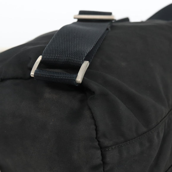 PRADA Backpack Nylon Silver Black Auth bs33519