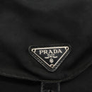 PRADA Backpack Nylon Silver Black Auth bs33519-20