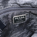 PRADA Backpack Nylon Silver Black Auth bs33519-21