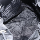PRADA Backpack Nylon Silver Black Auth bs33519-11