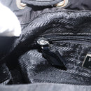 PRADA Backpack Nylon Silver Black Auth bs33519-24