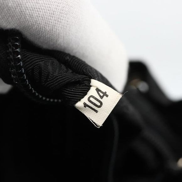 PRADA Backpack Nylon Silver Black Auth bs33519
