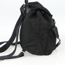 PRADA Backpack Nylon Silver Black Auth bs33519-3