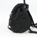 PRADA Backpack Nylon Silver Black Auth bs33519-4
