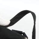 PRADA Backpack Nylon Silver Black Auth bs33519-14